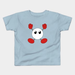 Round Boi In White And Red Kids T-Shirt